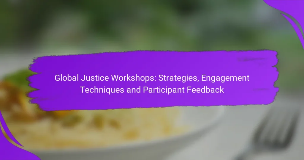 Global Justice Workshops: Strategies, Engagement Techniques and Participant Feedback