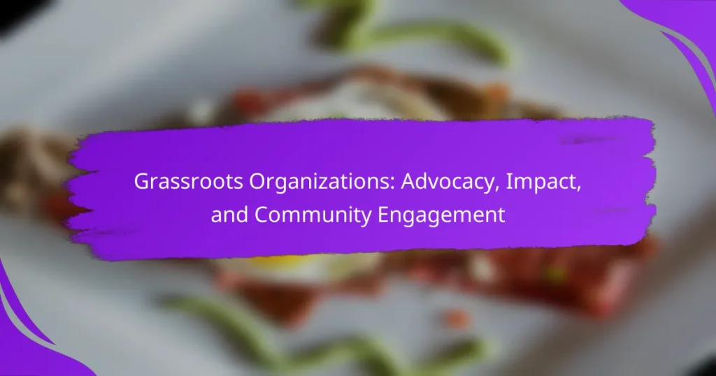 Grassroots Organizations: Advocacy, Impact, and Community Engagement