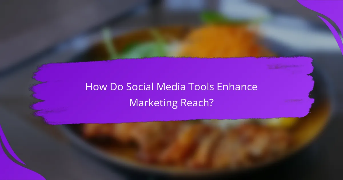 How Do Social Media Tools Enhance Marketing Reach?