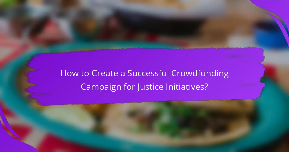 How to Create a Successful Crowdfunding Campaign for Justice Initiatives?
