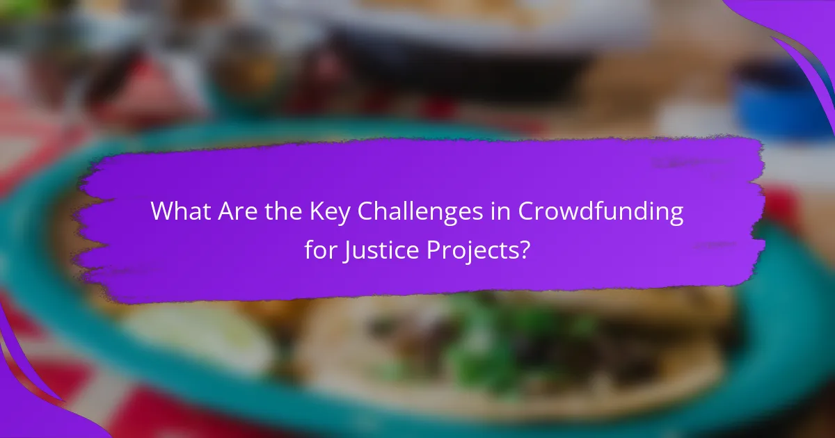 What Are the Key Challenges in Crowdfunding for Justice Projects?